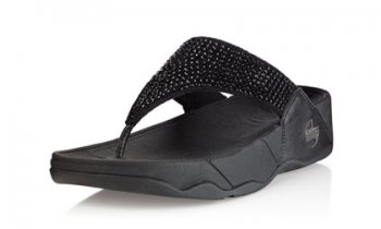 Fitflop Womens Rokkit Black Diamond Fitness Sandal
